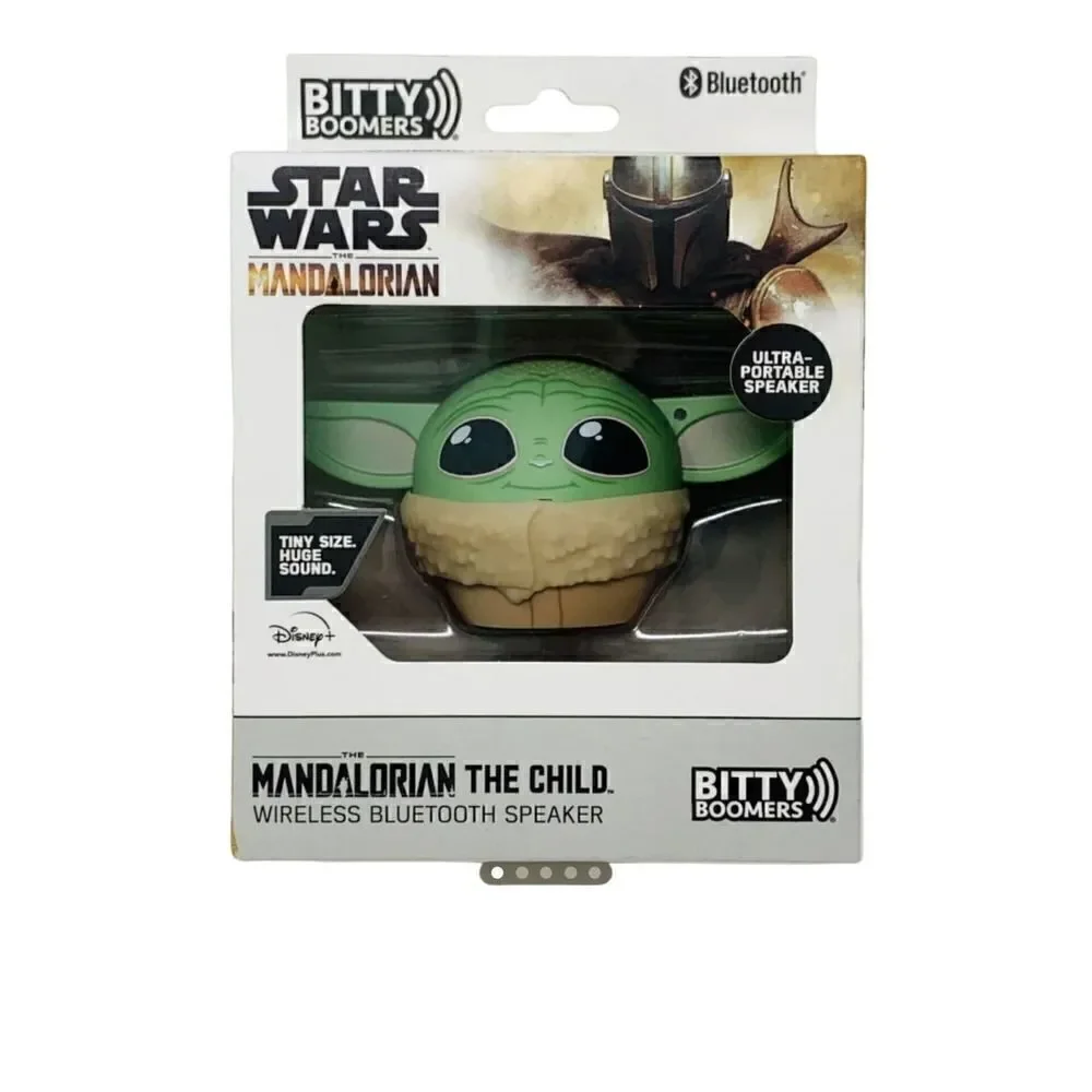 New! Bitty Boomers Star Wars Grogu Baby Yoda The Mandalorian Bluetooth Speaker
